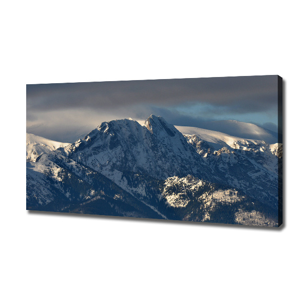 Foto quadro su tela Giewont in inverno