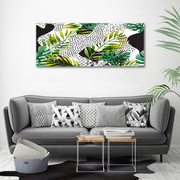 Quadro su tela Foglie tropicali