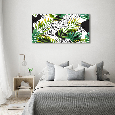 Quadro su tela Foglie tropicali