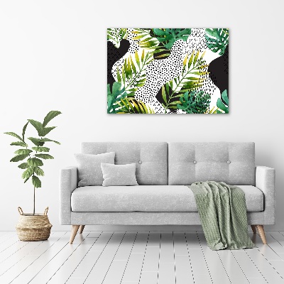 Quadro su tela Foglie tropicali