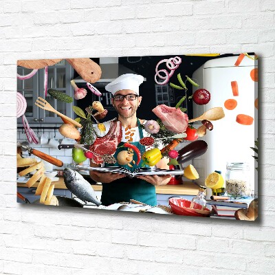 Foto quadro su tela Ricette dello chef