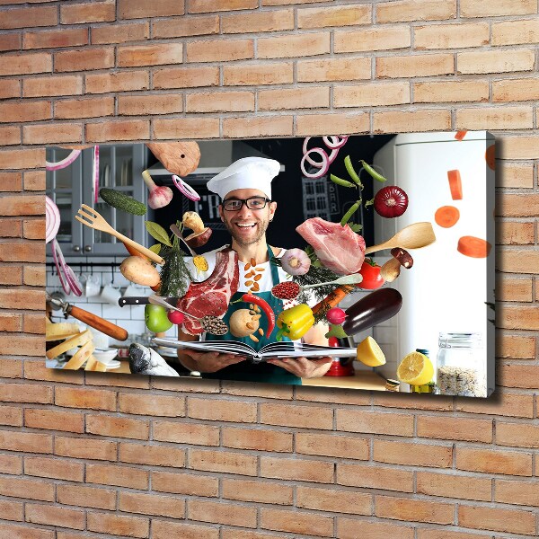 Foto quadro su tela Ricette dello chef