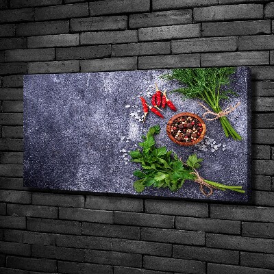 Quadro stampa su tela Erbe aromatiche e spezie