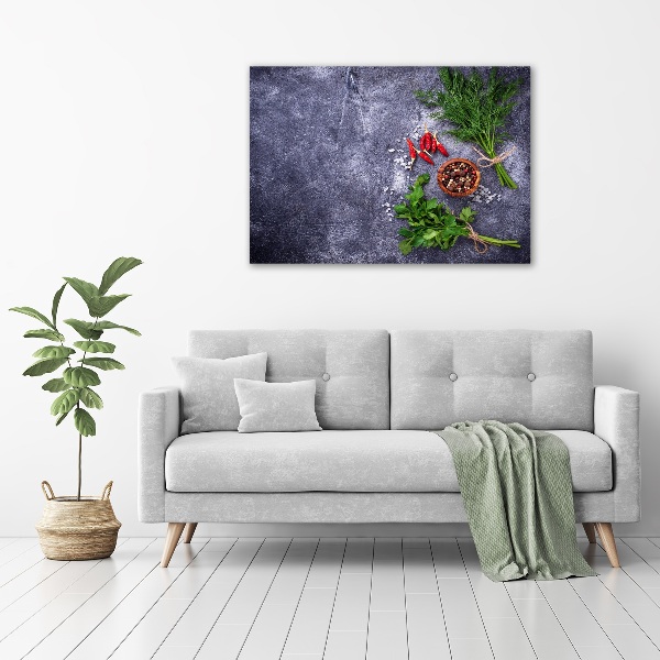 Quadro stampa su tela Erbe aromatiche e spezie