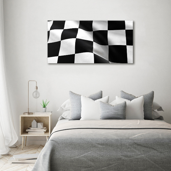 Foto quadro su tela Bandiera del traguardo