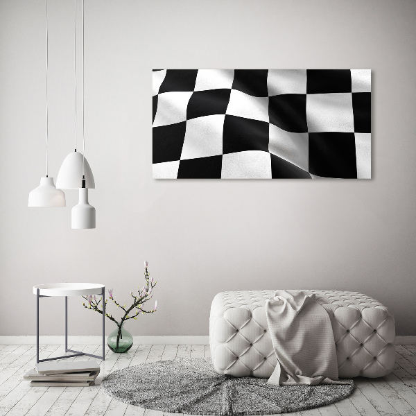 Foto quadro su tela Bandiera del traguardo