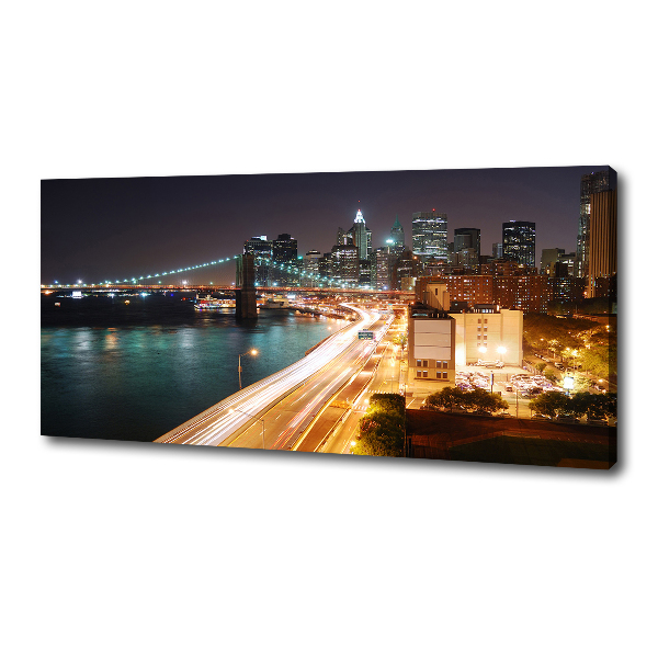 Quadro su tela New York di notte