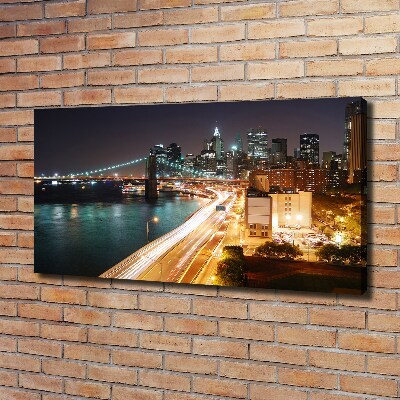Quadro su tela New York di notte