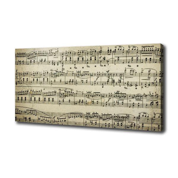 Quadro stampa su tela Note sul pentagramma