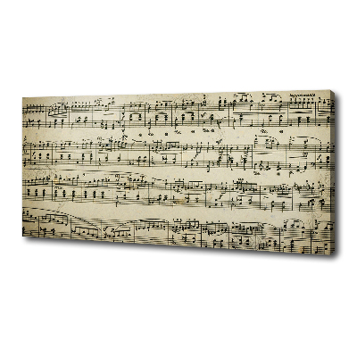 Quadro stampa su tela Note sul pentagramma