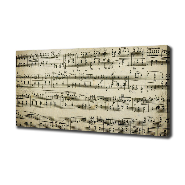 Quadro stampa su tela Note sul pentagramma