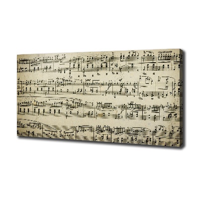 Quadro stampa su tela Note sul pentagramma