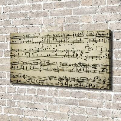 Quadro stampa su tela Note sul pentagramma