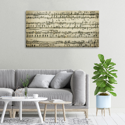 Quadro stampa su tela Note sul pentagramma