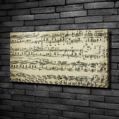 Quadro stampa su tela Note sul pentagramma