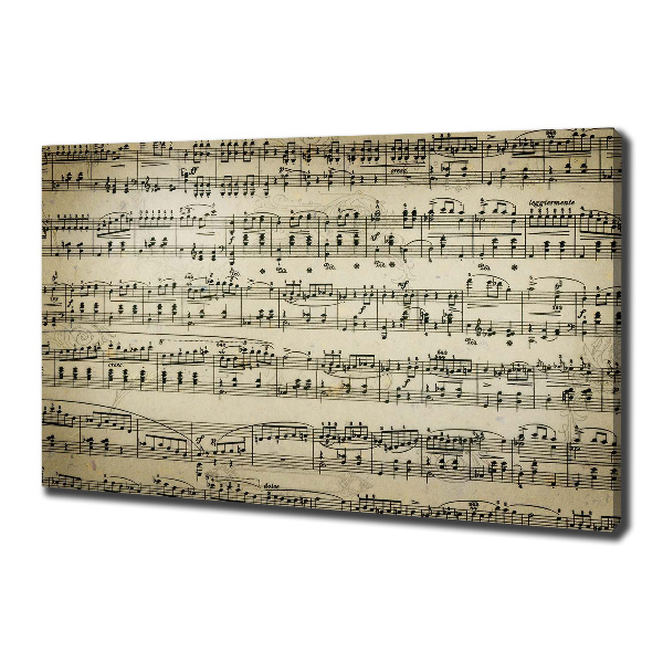 Quadro stampa su tela Note sul pentagramma