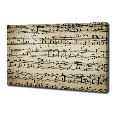 Quadro stampa su tela Note sul pentagramma