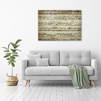 Quadro stampa su tela Note sul pentagramma