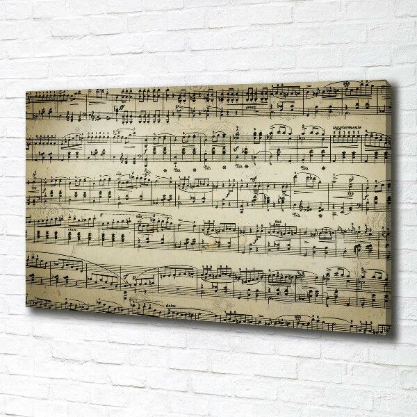 Quadro stampa su tela Note sul pentagramma