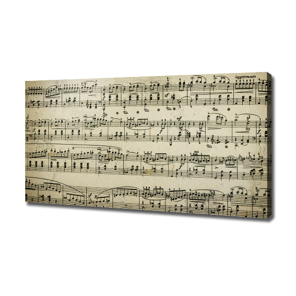 Quadro stampa su tela Note sul pentagramma