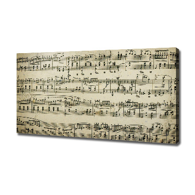 Quadro stampa su tela Note sul pentagramma