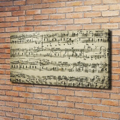 Quadro stampa su tela Note sul pentagramma