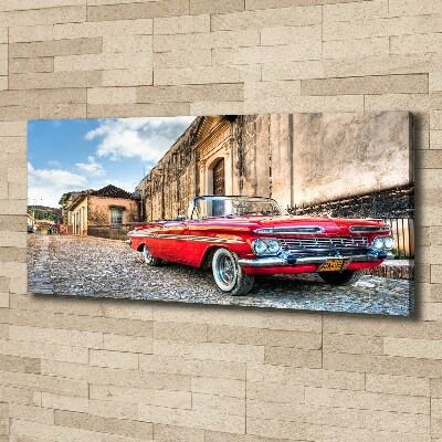 Foto quadro su tela Chevrolet rossa