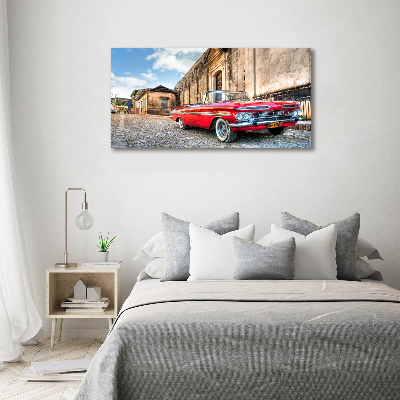 Foto quadro su tela Chevrolet rossa