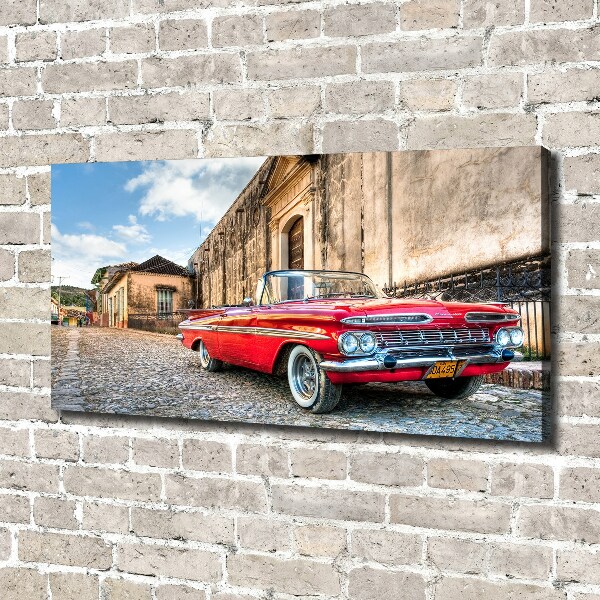Foto quadro su tela Chevrolet rossa