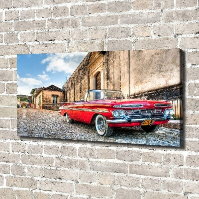 Foto quadro su tela Chevrolet rossa