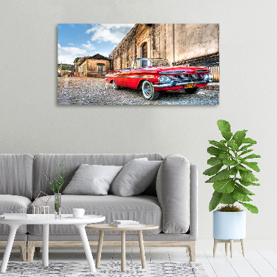 Foto quadro su tela Chevrolet rossa