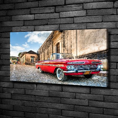 Foto quadro su tela Chevrolet rossa