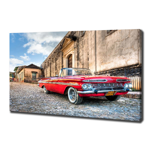 Foto quadro su tela Chevrolet rossa