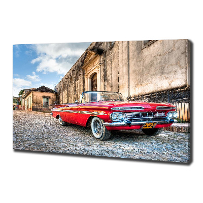 Foto quadro su tela Chevrolet rossa