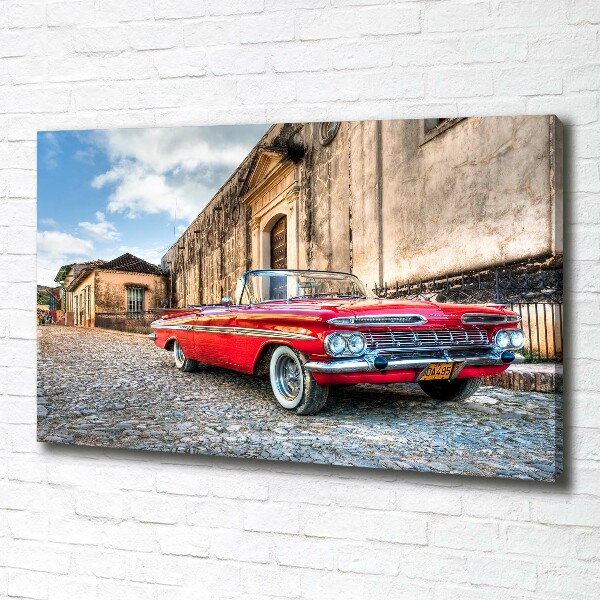 Foto quadro su tela Chevrolet rossa