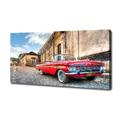 Foto quadro su tela Chevrolet rossa
