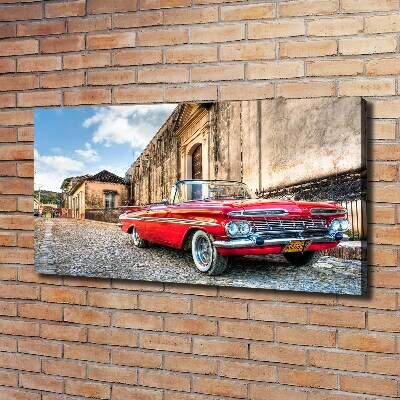Foto quadro su tela Chevrolet rossa