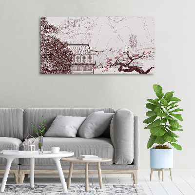 Quadro stampa su tela Paesaggio cinese