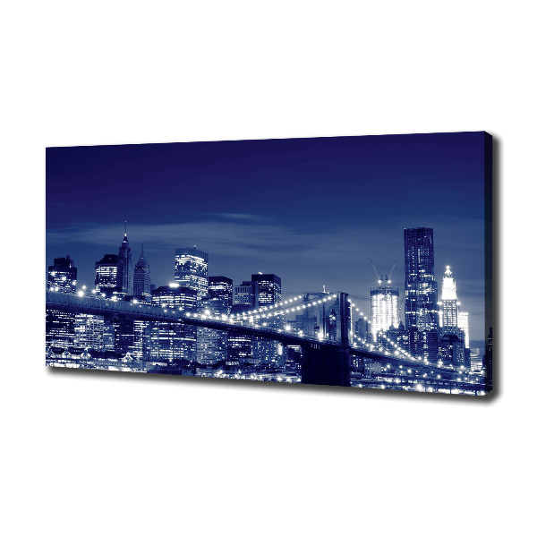 Quadro su tela New York di notte