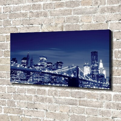 Quadro su tela New York di notte