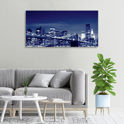 Quadro su tela New York di notte