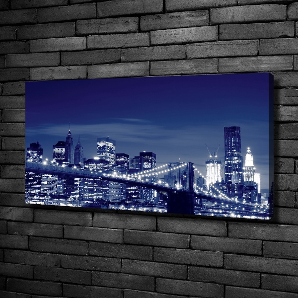Quadro su tela New York di notte