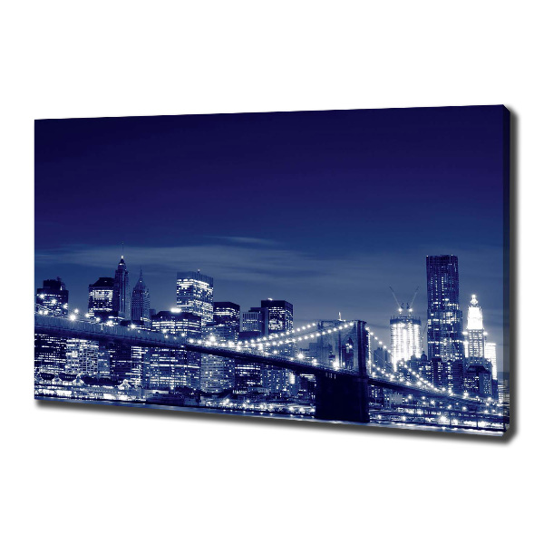Quadro su tela New York di notte