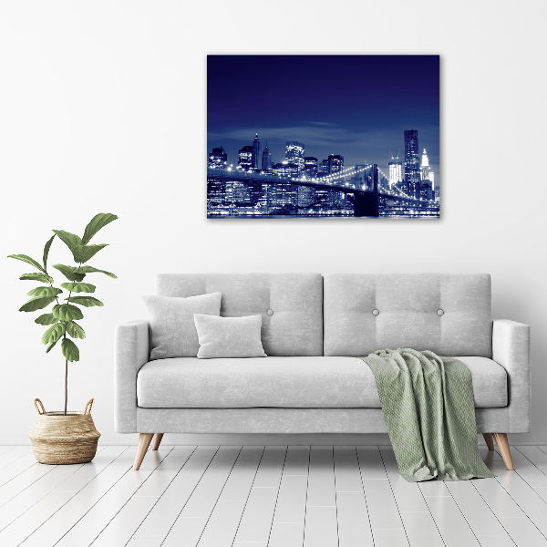 Quadro su tela New York di notte