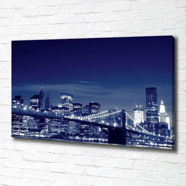 Quadro su tela New York di notte