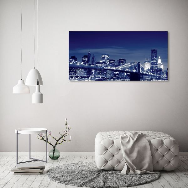 Quadro su tela New York di notte