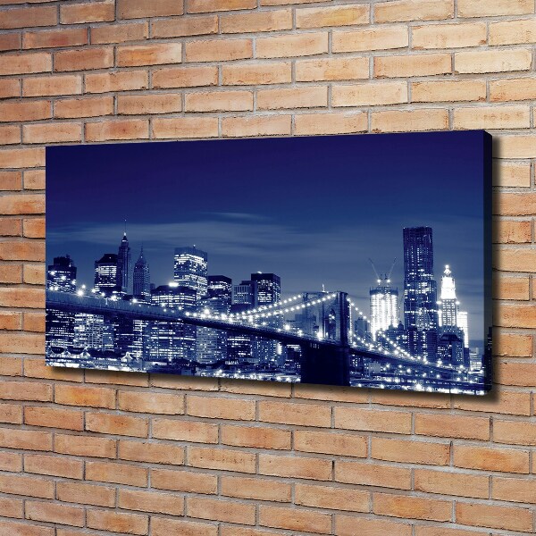 Quadro su tela New York di notte