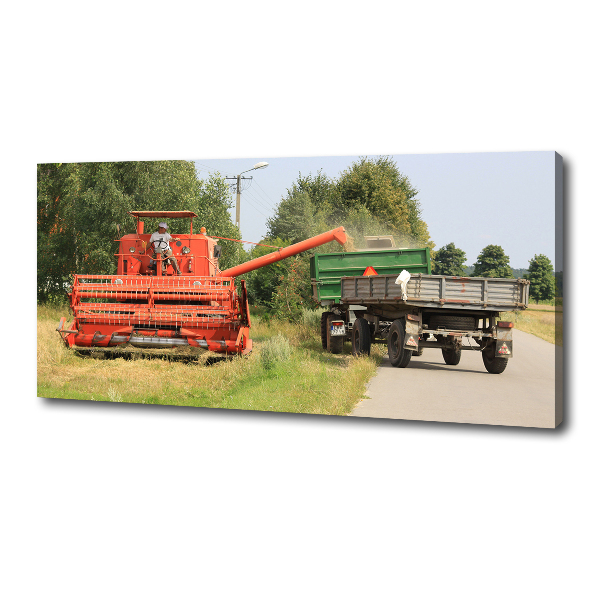 Quadro su tela Mietitrebbia