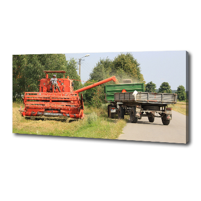 Quadro su tela Mietitrebbia