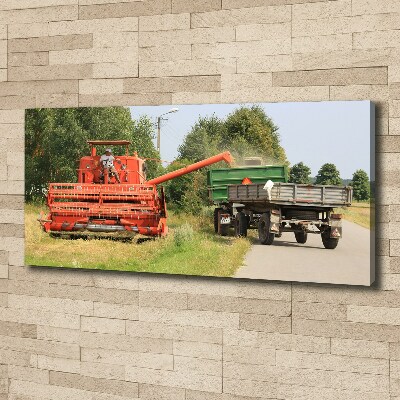 Quadro su tela Mietitrebbia